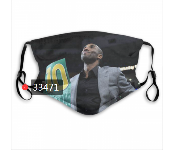 2021 NBA Los Angeles Lakers #24 kobe bryant 33471 Dust mask with filter->nba dust mask->Sports Accessory
